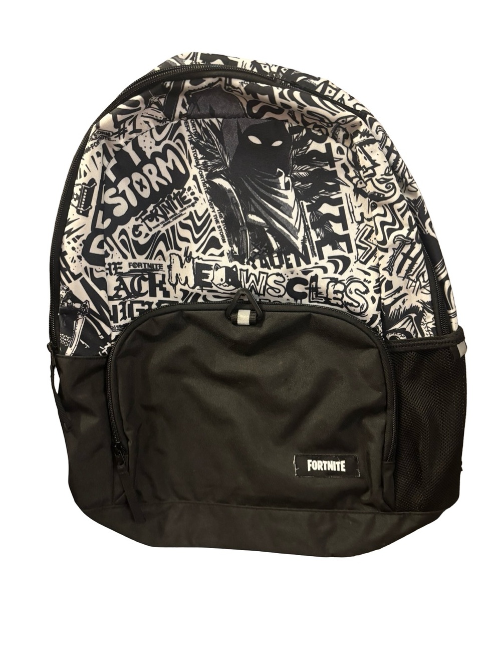 FORNITE Black & White Graphic Graffiti Stylish Streetwear Backpack